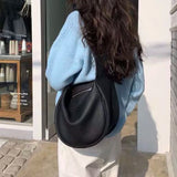 Xpoko Women Fashion Casual Hobo Bags  Large Capacity Shoulder Crossbody Bag Female  Wide Strap Handbag Brand Trending Underarm Purse