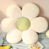 Xpoko Stuffed Six Petal Flower Cushion Girly Room Decor Sunflower Pillow Bay Window Pink Flower Setting for Kids Bedroom Seat Pillow