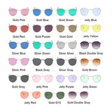Xpoko Classic Vintage Sunglasses Women Brand Designer Shades Driving Sun Glasses Female Round Frame Retro Mirror Oculos De Sol
