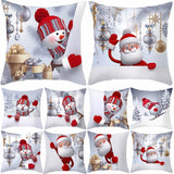 Xpoko Merry Christmas Cushion Cover Christmas Decorations for Home 2024 Christmas Ornaments Xmas Navidad Gifts Happy New Year 2025