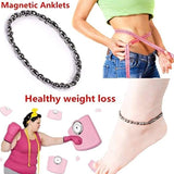 Xpoko Magnetic Therapy Loss Weight Bracelet Anklet Black Gallstone Stimulating Acupoints Slimning Anti Cellulite Foot Chain Tool