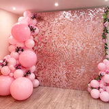 Xpoko 2M Birthday Party Decoration Backdrop Curtain Sequin Wedding Decor Background Baby Shower Glitter Backdrop Adult Anniversary