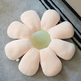 Xpoko Stuffed Six Petal Flower Cushion Girly Room Decor Sunflower Pillow Bay Window Pink Flower Setting for Kids Bedroom Seat Pillow