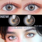 Xpoko 2Pcs/Pair Colored Contact Lenses Colorful Beauty Cosmetic Contacts Natural Color Lens Eye Contact Blue Lenses