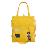 Xpoko Canvas Women's Tote Bag Large Capacity Simple Cute Student Shopper School Backpacks For Women Crossbody Female Shoulder Bag