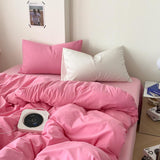 Xpoko Aesthetic Pink Series Bedding Set