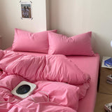 Xpoko Aesthetic Pink Series Bedding Set