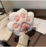 Xpoko Kawaii Plush Paw Crossbody Bag