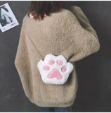 Xpoko Kawaii Plush Paw Crossbody Bag