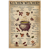 Xpoko Kitchen Witchery Vintage Poster