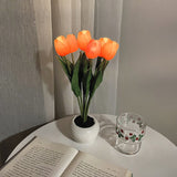 Xpoko LED Tulip Night Light Table Lamp