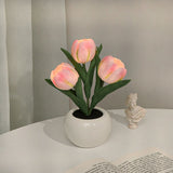 Xpoko LED Tulip Night Light Table Lamp