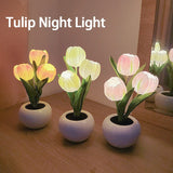 Xpoko LED Tulip Night Light Table Lamp