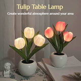 Xpoko LED Tulip Night Light Table Lamp