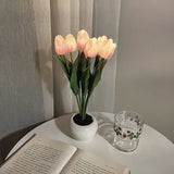 Xpoko LED Tulip Night Light Table Lamp