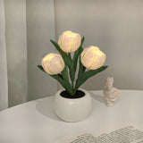 Xpoko LED Tulip Night Light Table Lamp