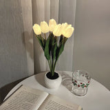 Xpoko LED Tulip Night Light Table Lamp