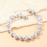 Xpoko Christmas Gifts Lucky Roll Dice Choker