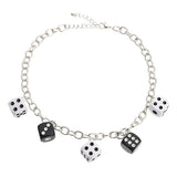 Xpoko Christmas Gifts Lucky Roll Dice Necklace