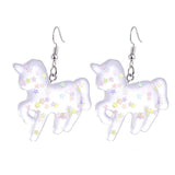 Xpoko Christmas Gifts Magic Unicorn Earrings