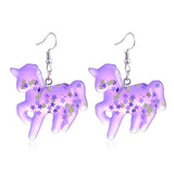 Xpoko Christmas Gifts Magic Unicorn Earrings