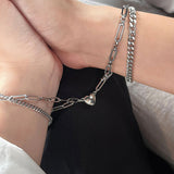 Xpoko Christmas Gifts Magnetic Heart Bracelets