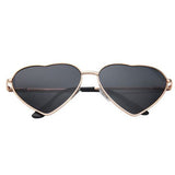 Xpoko Metal Frame Heart Shape Sunglasses