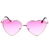 Xpoko Metal Frame Heart Shape Sunglasses