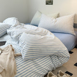 Xpoko Scandinavian Retro Stripes Bedding Set