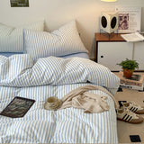 Xpoko Scandinavian Retro Stripes Bedding Set