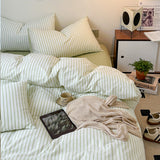 Xpoko Scandinavian Retro Stripes Bedding Set