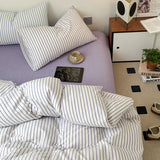 Xpoko Scandinavian Retro Stripes Bedding Set