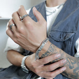 Xpoko DOUBLE CHAIN BRACELET