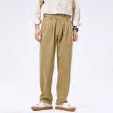 2000s fashion American Retro Ameikaji Overalls Men's Autumn Gurka High Waist Straight Casual Pants Naples Trousers