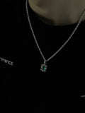 Xpoko EMERALD GREEN PENDANT NECKLACE