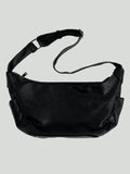 Xpoko BLACK LEATHER SHOULDER BAG