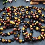 Xpoko Yellow Tiger's Eye Color Red Lightning Bracelets