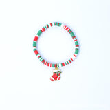 Xpoko Christmas Gift Elastic String Colorful Polymer Clay Handmade Bracelets