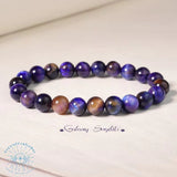 Xpoko Amethyst Tiger Eye Elastic Rose Stone Agate Bracelets