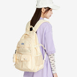 Xpoko-official backpack inspo Schoolbag Female College Student Japanese High School Schoolbag Original Junior High School White Computer Backpack Male