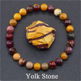 Xpoko Amethyst Tiger Eye Elastic Rose Stone Agate Bracelets