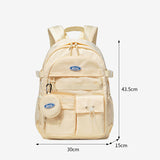 Xpoko-official backpack inspo Schoolbag Female College Student Japanese High School Schoolbag Original Junior High School White Computer Backpack Male