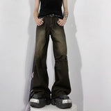 2000s fashion American Retro Vibe Style Jeans Boys Summer High Street Cleanfit Skinny Long Pants