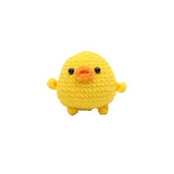 knitted Handmade Crochet Wool Doll Pendant Small Yellow Duck Wool Woven Keychain Handmade Crochet Doll Finished Product