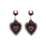 Xpoko Niche Style Halloween Spider Personality Design Horror Earrings