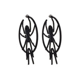 Xpoko Niche Style Halloween Spider Personality Design Horror Earrings