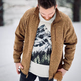 men winter outfits Autumn and Winter Men's Jacket Casual Fashion Lapel Jacket Men