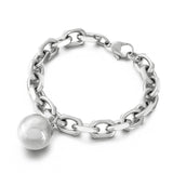 Xpoko Women's Jewelry Light Luxury Hollow Steel Ball Bracelets