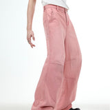 2000s fashion American Retro Jeans Men's Summer Casual Straight Loose Wide Leg Long Pants Trendy