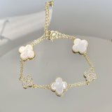 Xpoko Light Luxury Minority Design High-grade Flower Sweet Elegance Bracelets